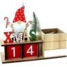 DECO BOIS CALENDRIER P.NOEL 22*9 H18.5 POT:8*8H8