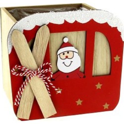 CARRE BOIS SKI PERE NOEL...