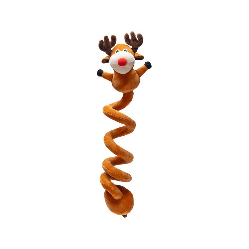 PELUCHE NOEL RENNE SPIRALE 32 X 16 CM