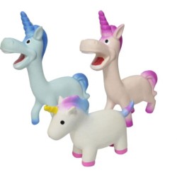 JOUET LATEX LICORNE 17 X 15 CM