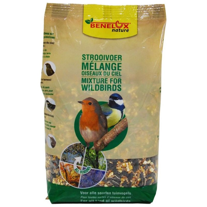 KINLYS  MELANGE POUR OISEAUX DU CIEL SACHET 1KG    ctn12pcs