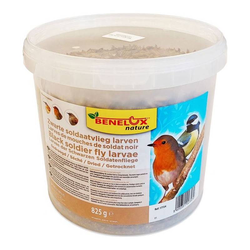 LARVES DE MOUCHE SOLDAT NOIR SEAU DE 5,5L 825G