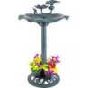 FONTAINE A EAUX SUR PIED AVEC 4 POTS A FLEUR H: 81CM
