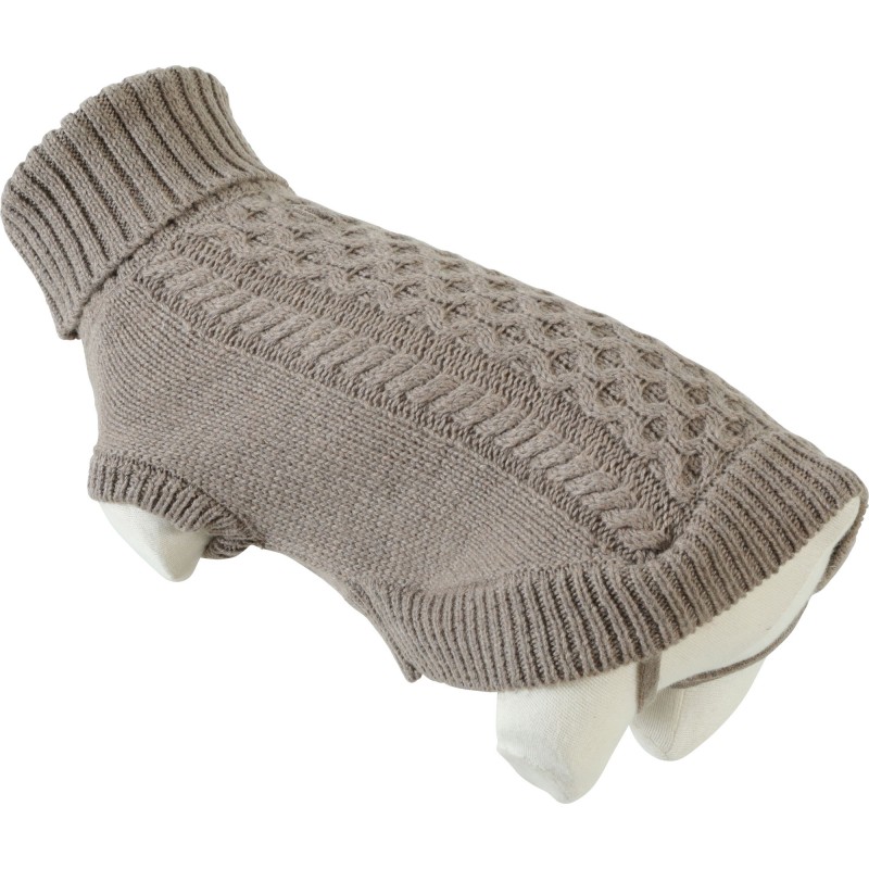 PULL MEGEVE T25 TAUPE