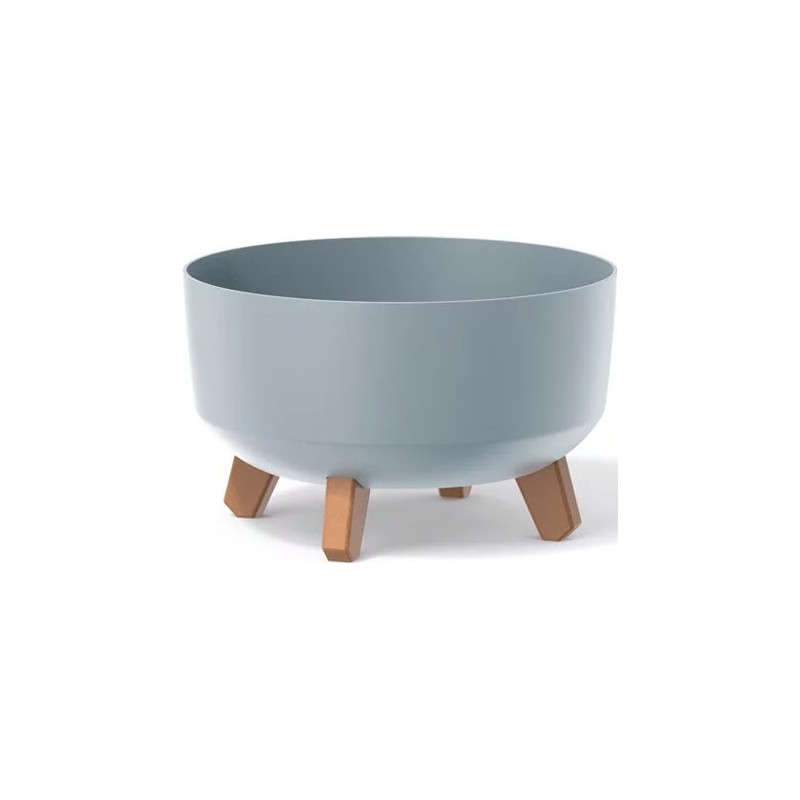 FLOWER POT GRACIA LOW - LIGHT GRAY 285X285X177 MM