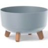 FLOWER POT GRACIA LOW - LIGHT GRAY 235X235X155 MM