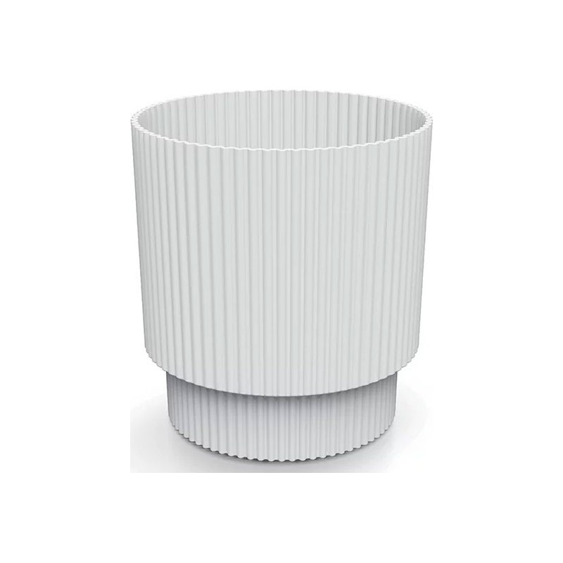 FLOWER POT MILLY ROUND - WHITE 128X128X138 MM
