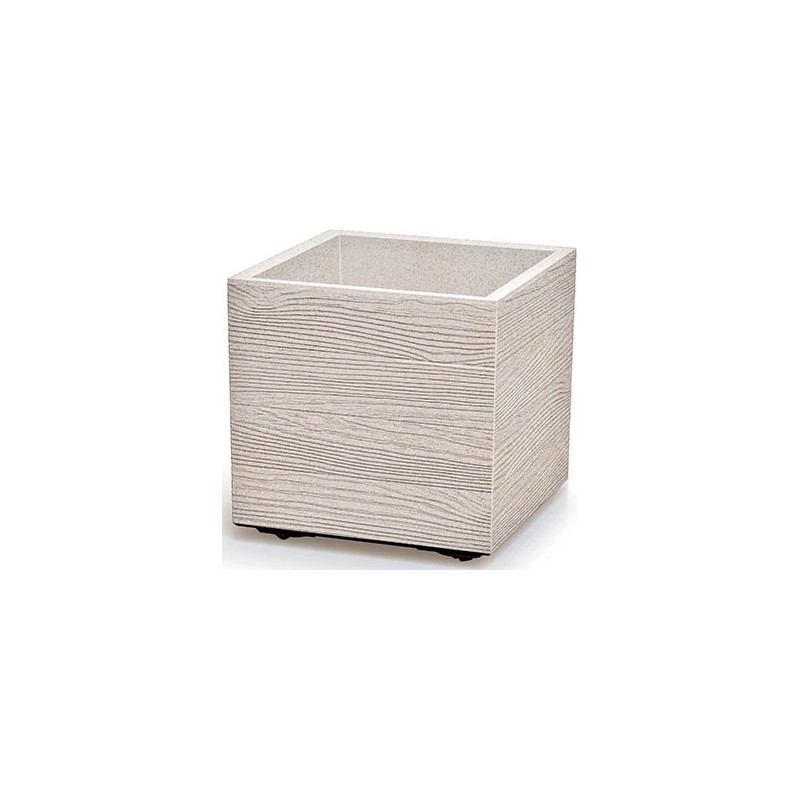 FLOWER POT MADERA - ECO WHITE 385X385X370 MM