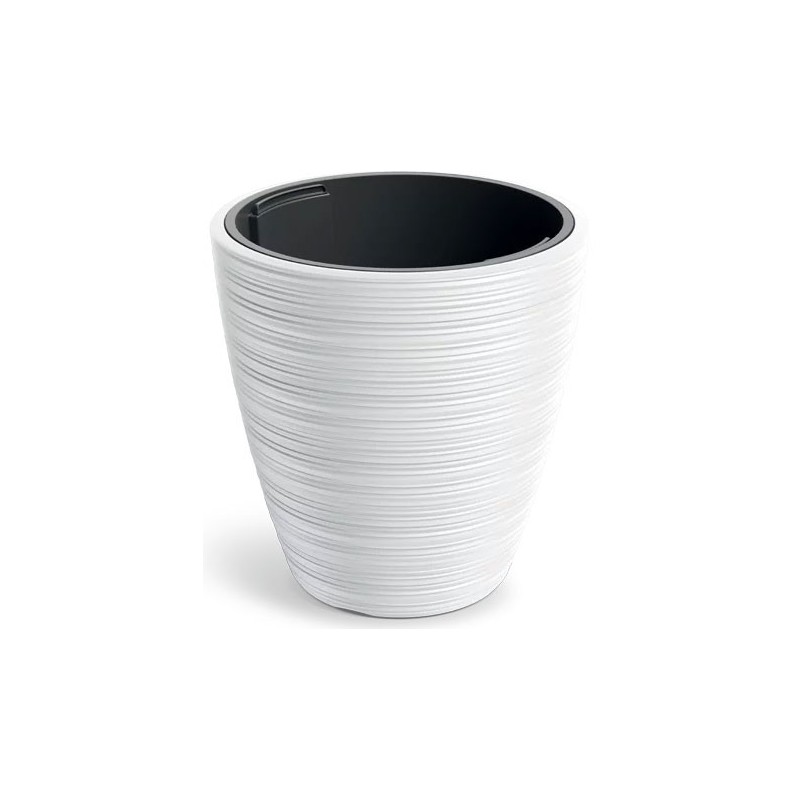 FLOWER POT VENA ROUND - WHITE 390X390X400 MM
