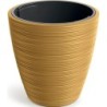 FLOWER POT VENA ROUND - MUSTARD 299X299X300 MM