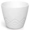 FLOWER POT ARECO - WHITE 178X178X149 MM