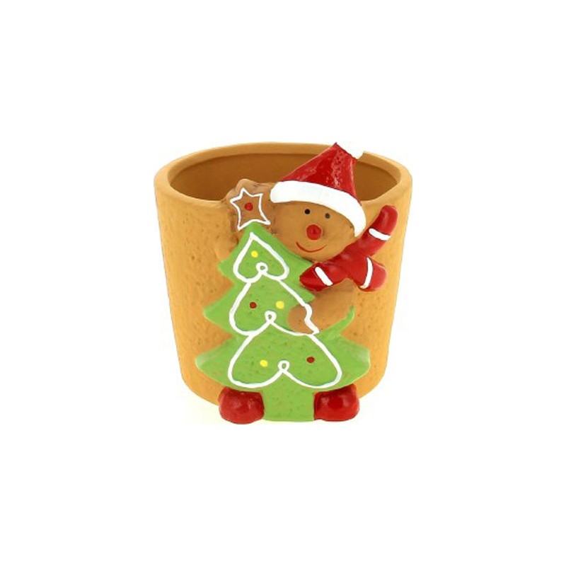 C.POT BONHOMME PAIN D'EPICE D12 H10CM