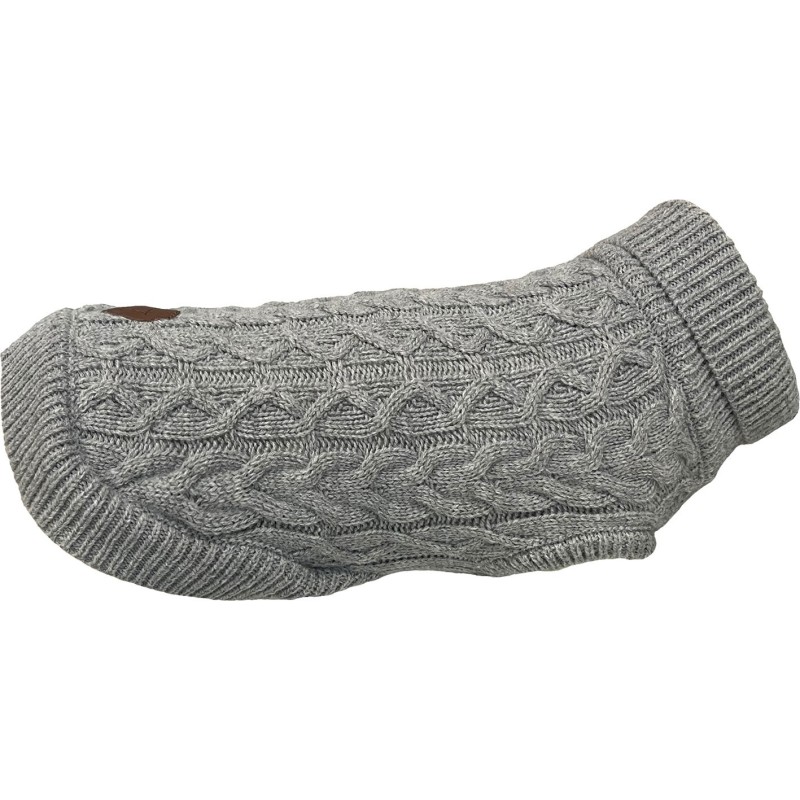 PULL JACQUARD T40 GRIS