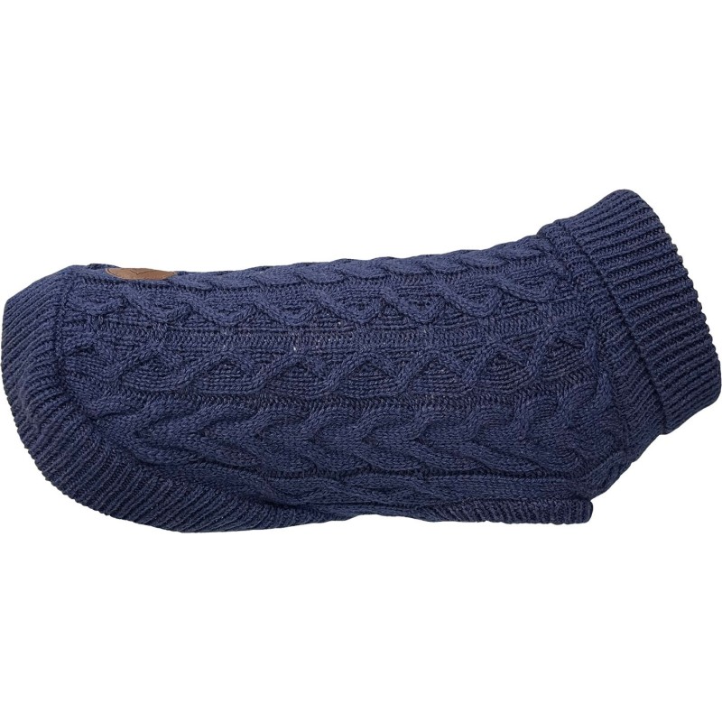 PULL JACQUARD T30 BLEU