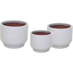 GLAZED CYL. PEDESTAL WHITE...