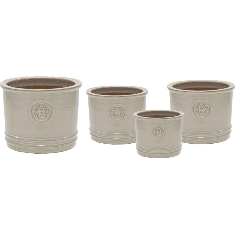 GLAZED BUMBLE BEE CYLINDER ANT. WHITE S4 D20/38H14/32