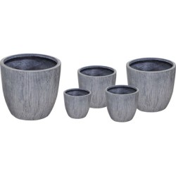 NORA EGG POT WASHED GREY S5...