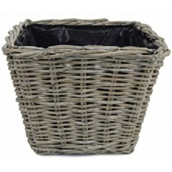 VANNERIE CARRÉE D35 H25 GRIS