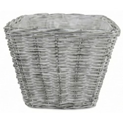 VANNERIE CARRÉE D35 H25 BLANC