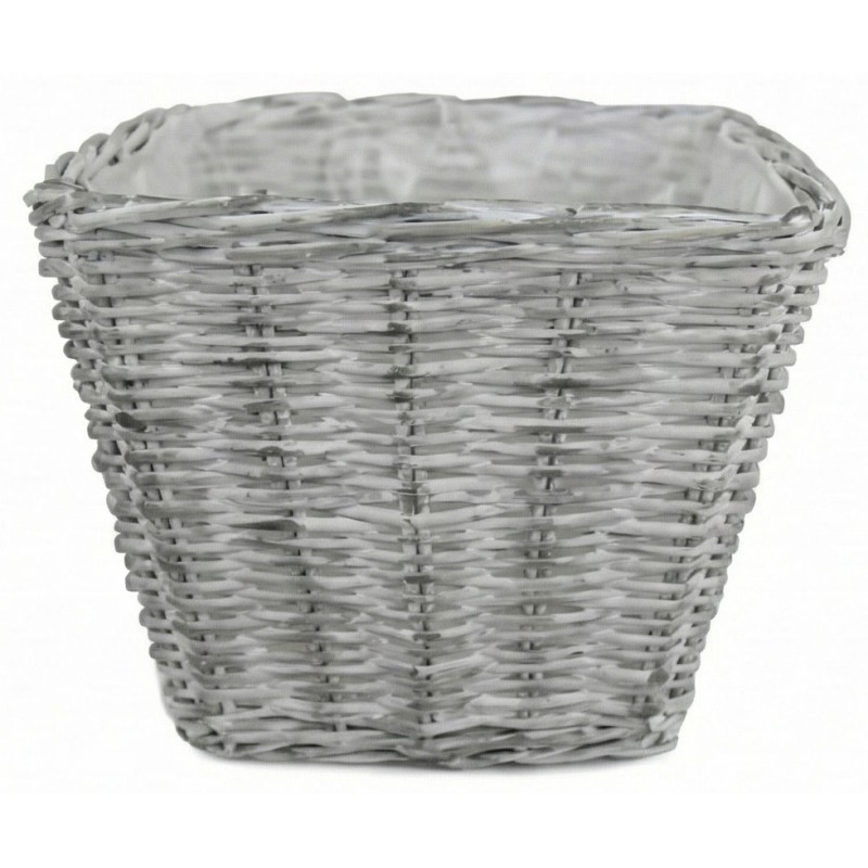 VANNERIE CARRÉE D35 H25 BLANC