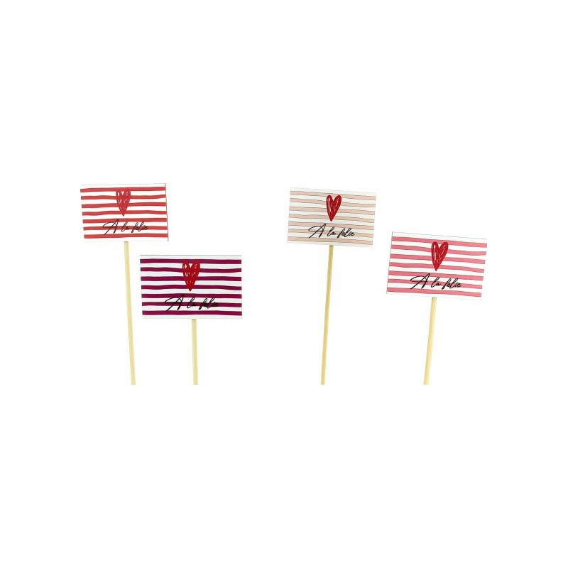 PIQUE A LA FOLIE ASST 4 - 5*7.5 H25CM