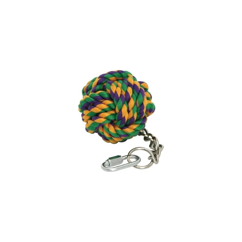 NUTS FOR KNOTS BALL ON CHAIN - BIRD TOY 