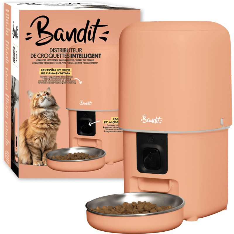 DISTRIBUTEUR DE CROQUETTES CONNECTÉ PÊCHE - 4 L