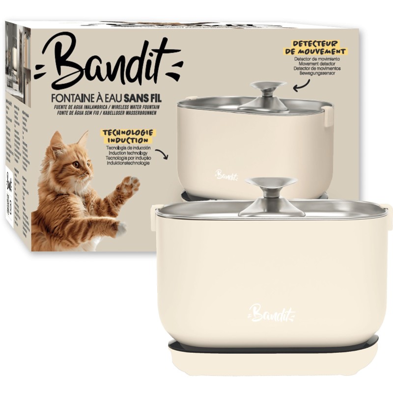 FONTAINE À EAU CRÈME SANS FIL 2,5 L