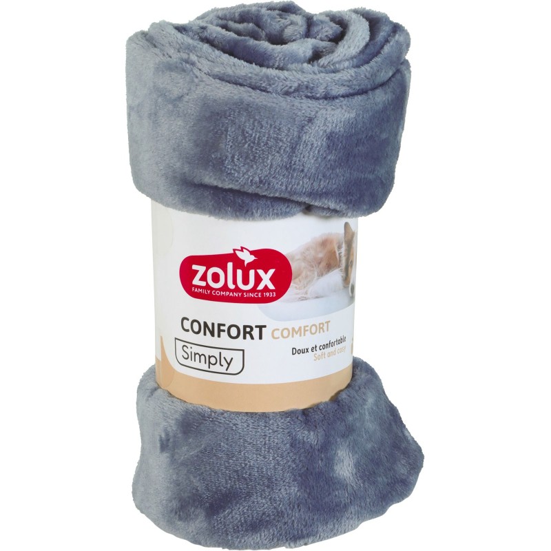 PLAID COCOON 100X75CM ANTHRA