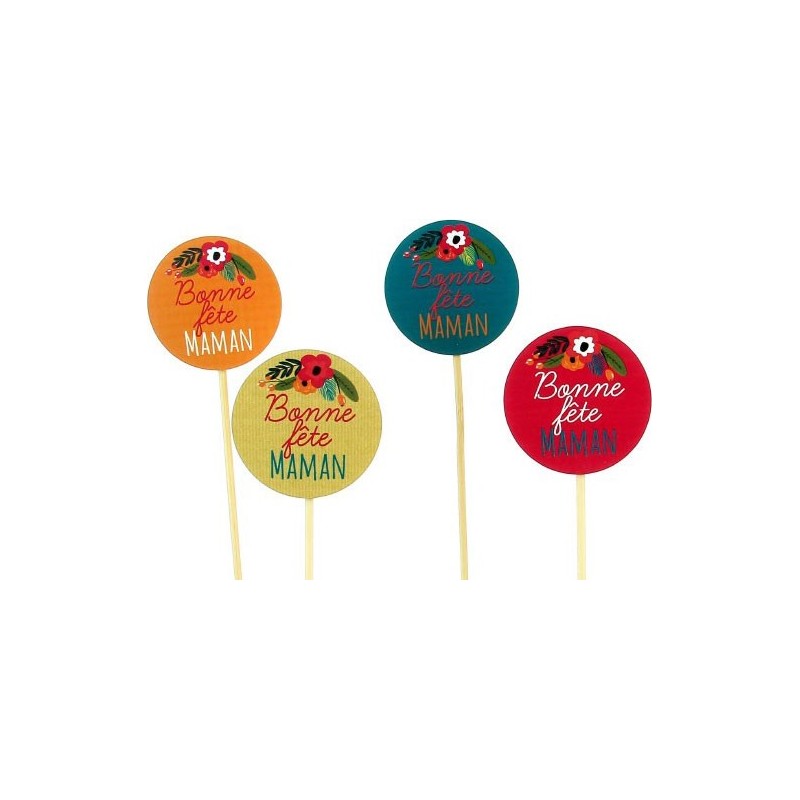 PIQUE MAMAN ASST 4 - D6.5 H26CM