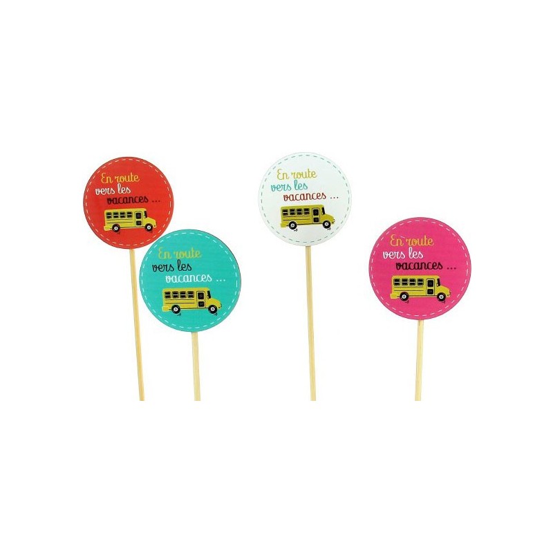 PIQUE VACANCES ASST 4 - D6.5 H26CM