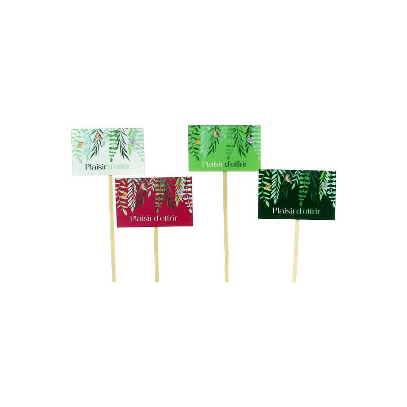 PIQUE PLAISIR D'OFFRIR ASST 4 - 5*7.5 H25CM