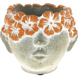 VISAGE FLEURS TERRACOTTA -...