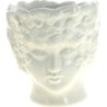C.POT VISAGE BLANC - D13.5 H14.5CM
