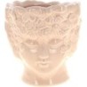 C.POT VISAGE ROSE - D13.5 H14.5CM