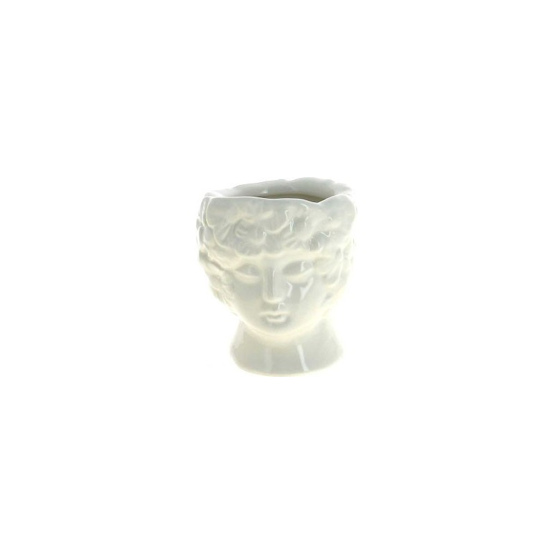 C.POT VISAGE BLANC - D9.5 H10CM