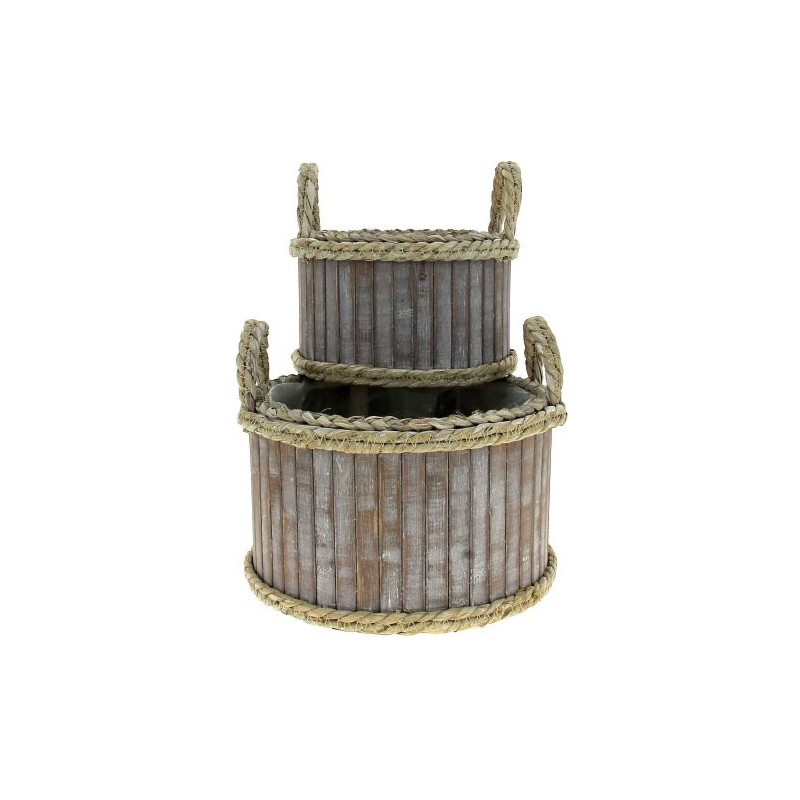 COUPE BOIS S/2 GRIS - S:D21.5H13 L:D27H16CM