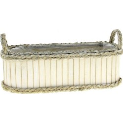 JARDINIERE BOIS BLANC -...