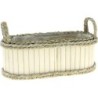 JARDINIERE BOIS BLANC - 33*14 H12CM