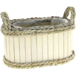 JARDINIERE BOIS BLANC -...