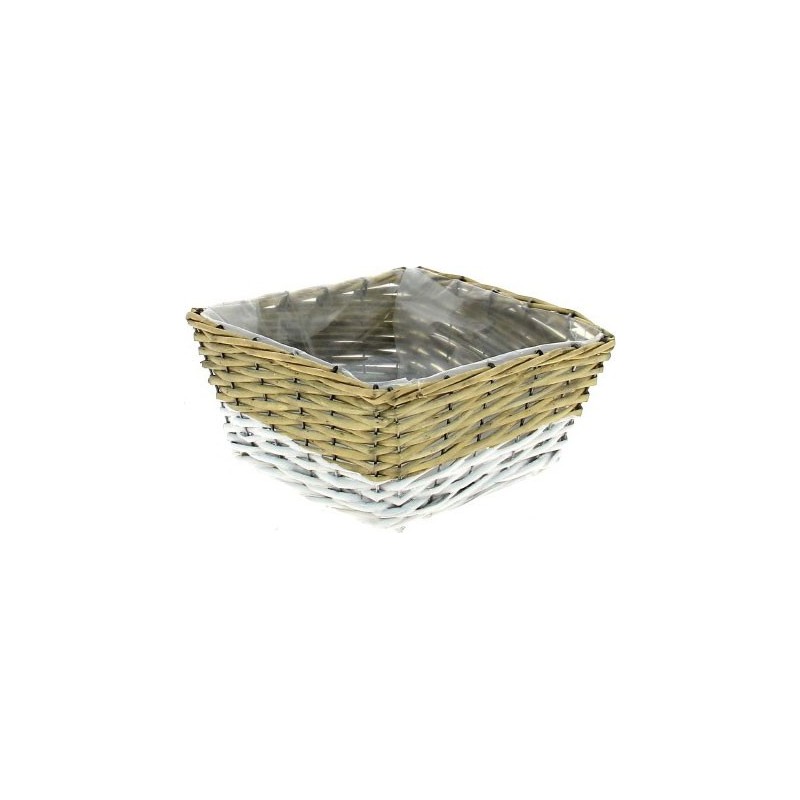 COUPE CARREE BICOLORE - 20*20 H9CM