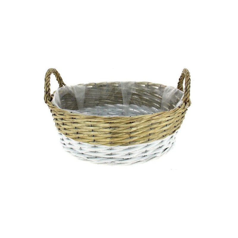 COUPE+POIGNEES BICOLORE - D35 H13CM