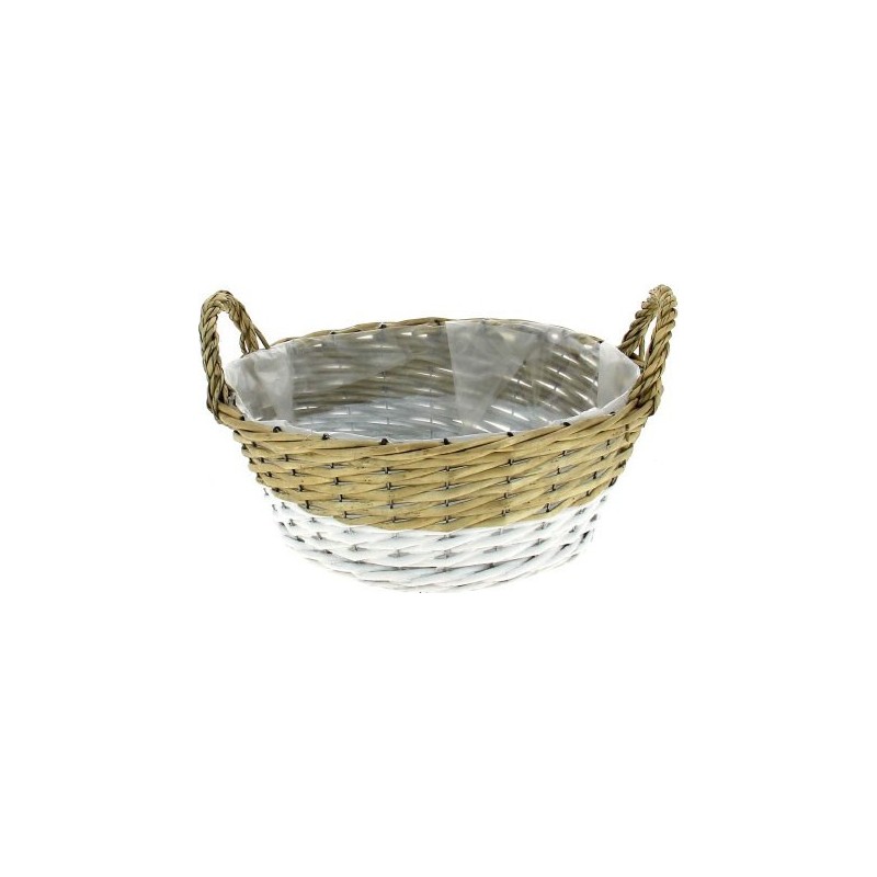 COUPE+POIGNEES BICOLORE - D30 H11CM