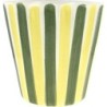 C.POT LINEA VERT/JAUNE - D26 H62CM