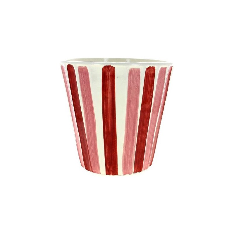 C.POT LINEA ROSE/FRAMBOISE - D26 H62CM