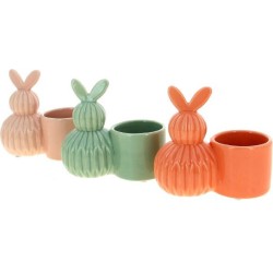 C.POT LAPIN ASST 3 14X7.5...