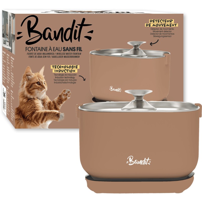 FONTAINE A EAU SANS FIL MOCHA BANDIT