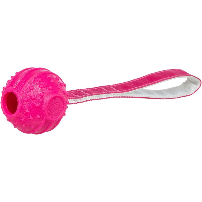 BALLE SOFT & STRONG SUR LA SANGLE, TPR, 29 CM, ROSE