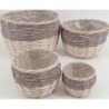 S/4 ROUND WILLOW BASKET