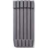 10 PIQUETS BORDURE 7.5 CM GRIS ANTHRACITE